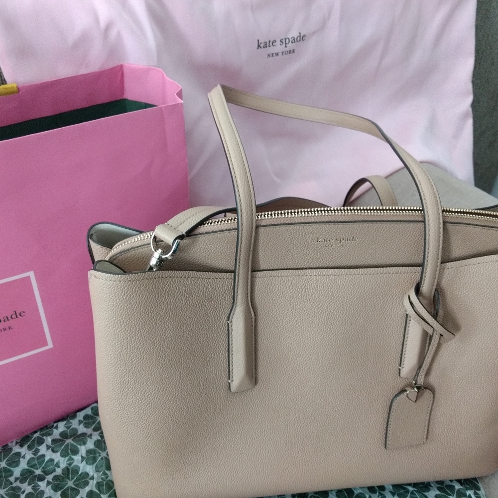 Kate Spade Light Fawn Margaux Large Tote